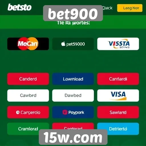 Metodos de pagamento disponíveis no site bet900